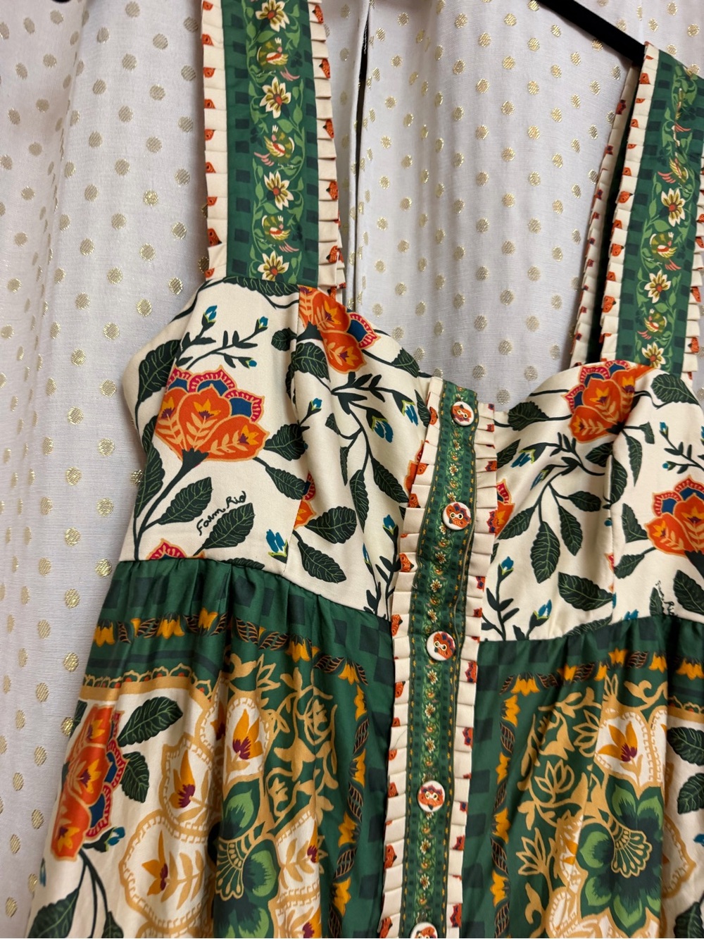 Garden Tapestry Sand Maxi Dress by Farm Rio - Picture 2 of 6